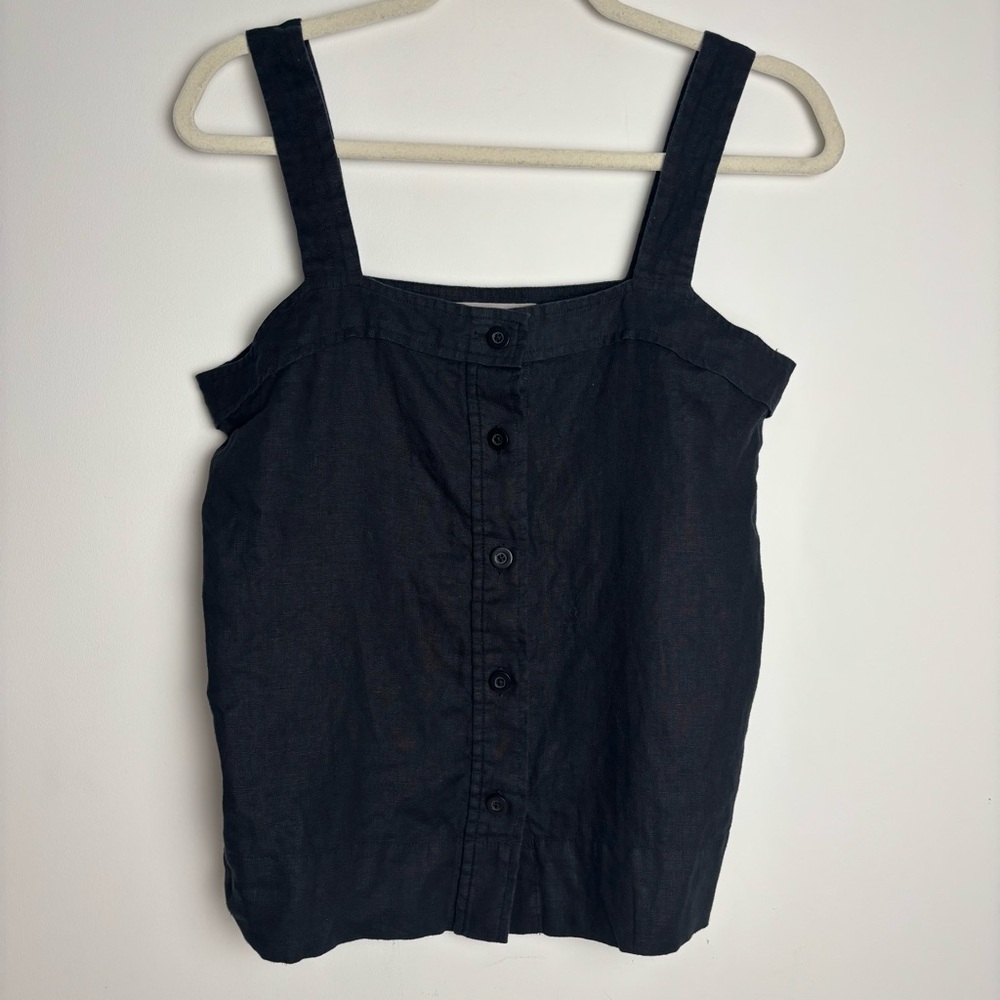 Everlane Midnight Button-Down Tank Top